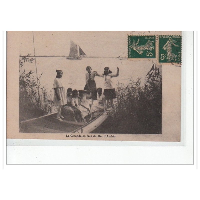 La GIRONDE en face du BEC D'AMBES - très bon état