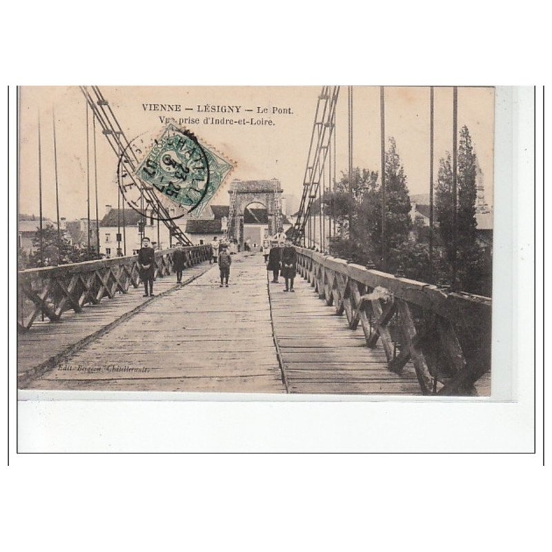 VIENNE LESIGNY - Le Pont - vue prise d'Indre-et-Loire - très bon  état