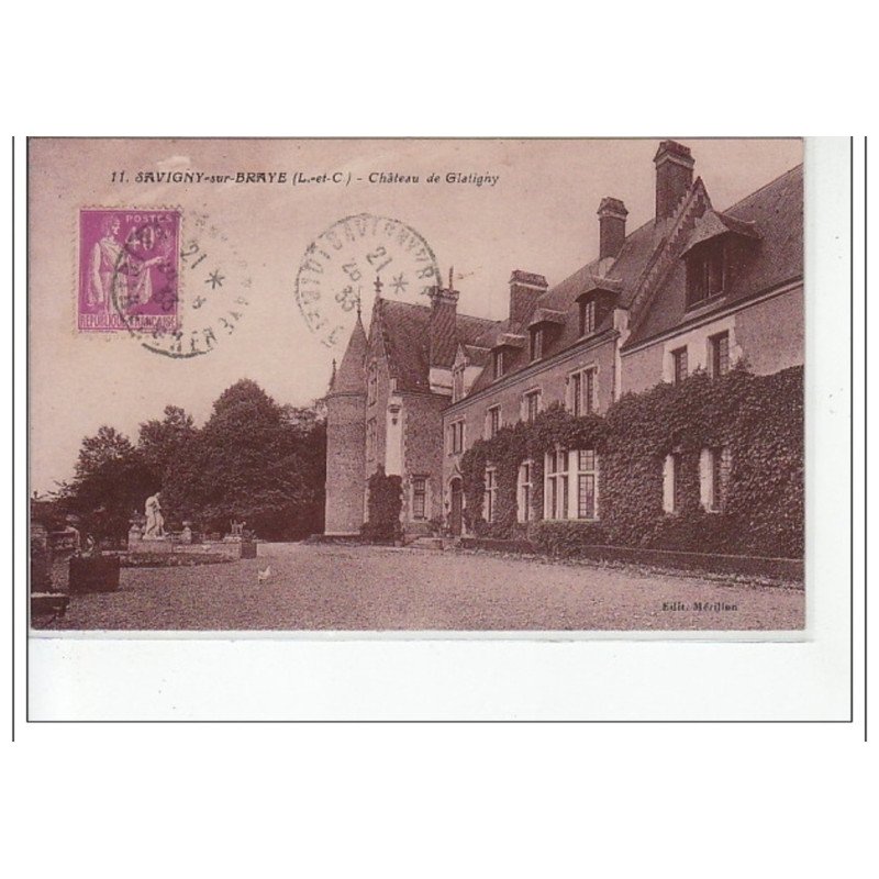 SAVIGNY SUR BRAYE - Château de Glatigny - très bon état