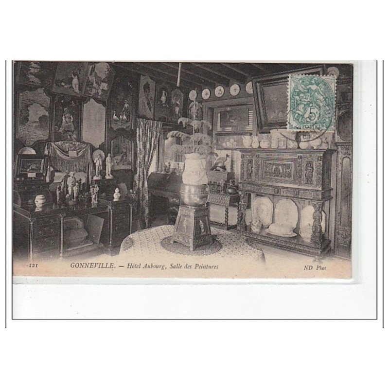 GONNEVILLE - Hôtel Aubourg, salle des peintures - très bon état
