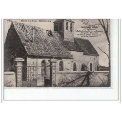 MONDEMENT - L'église bombardée par les Français, puis les Allemands - très bon état