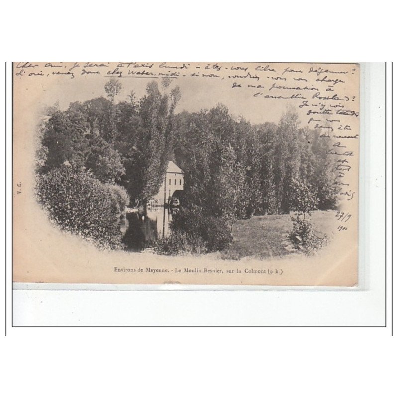 Environs de MAYENNE - Le Moulin Besnier sur la Colmont - très bon état
