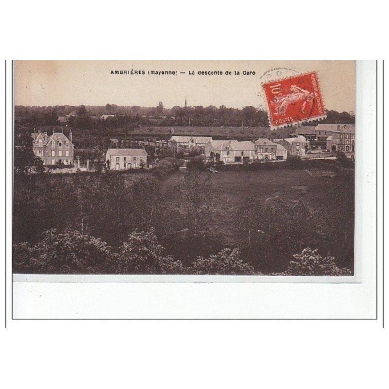 AMBRIERES - La descente de la gare - très bon état