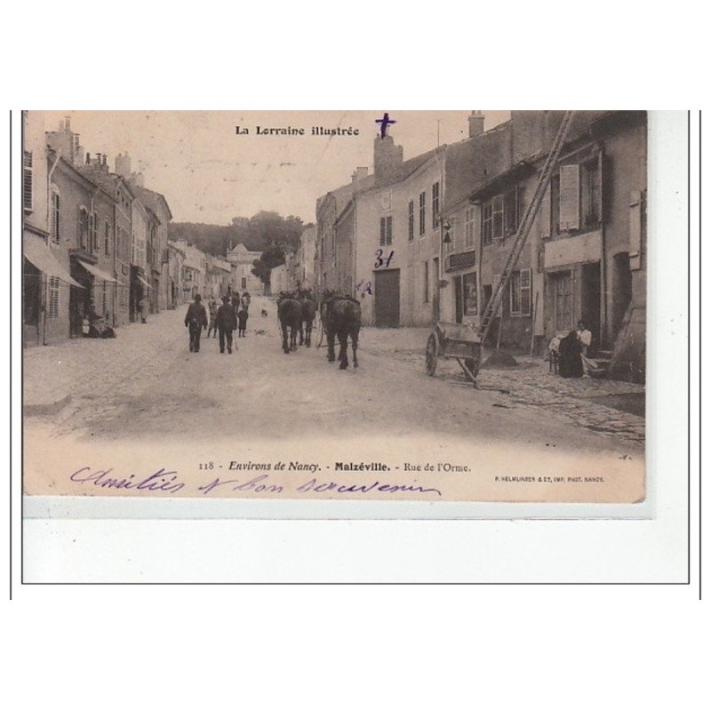 Environs de NANCY - MALZEVILLE - Rue de l'Orme - très bon état