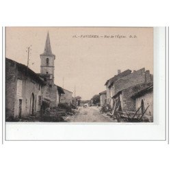 FAVIERES - Rue de l'église - très bon état