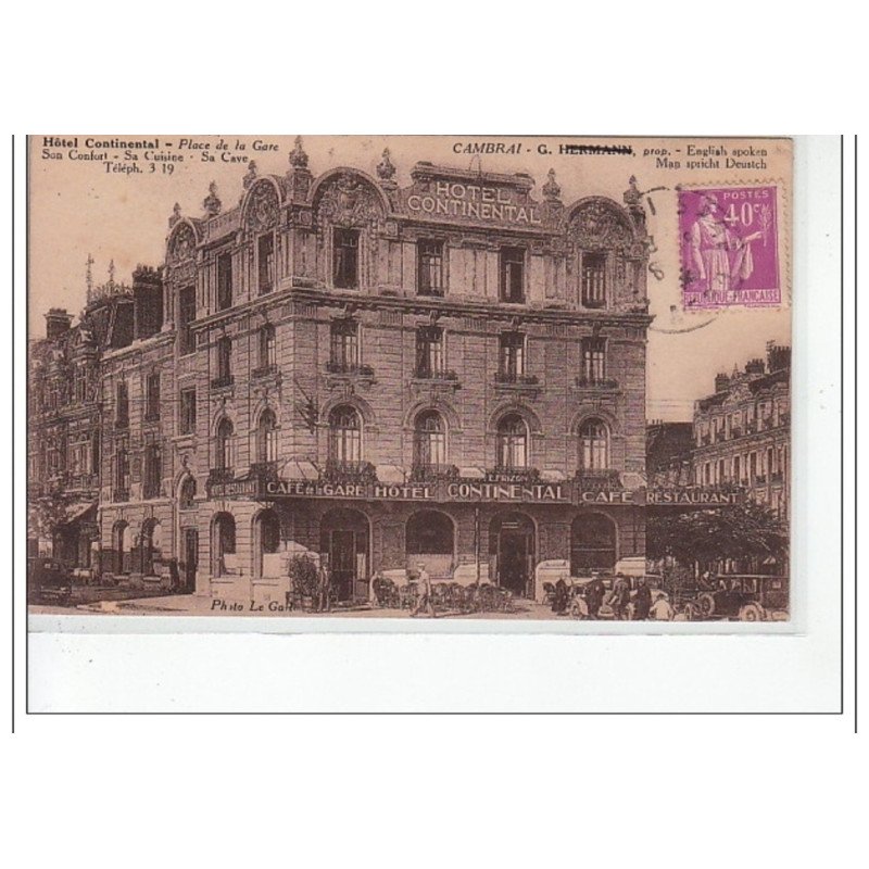 CAMBRAI - Hôtel Continental -  très bon état