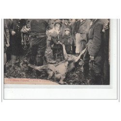 Forêt de CHANTILLY - Chasse à courre - la curée - très bon état