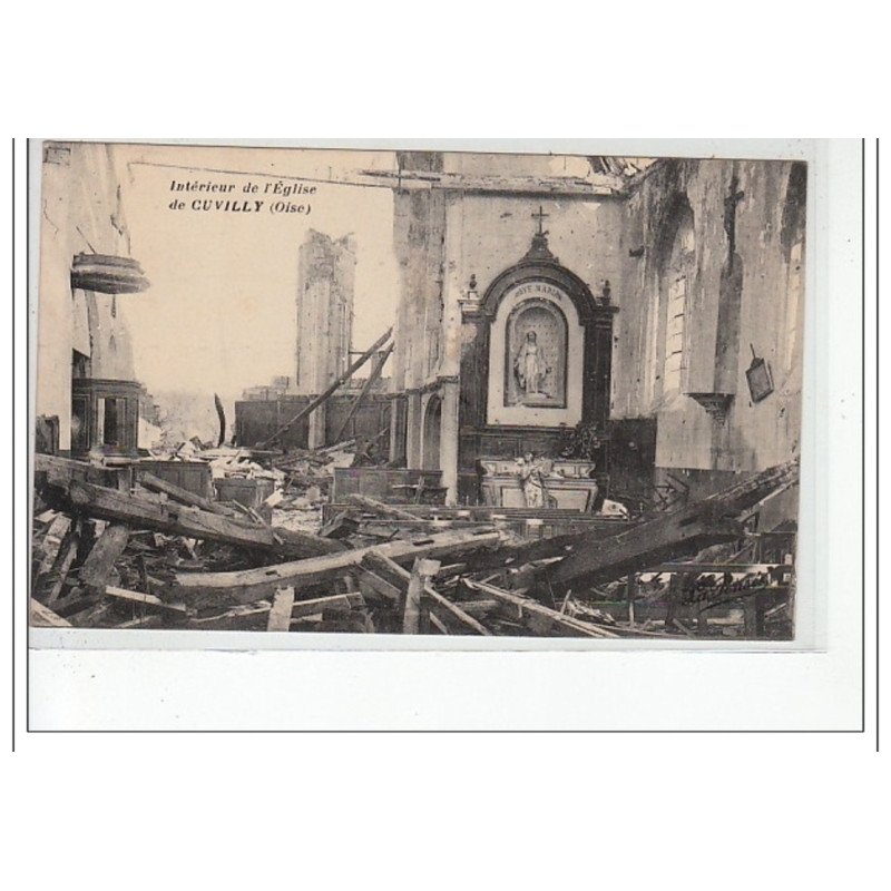 CUVILLY - Intérieur de l'église - très bon état