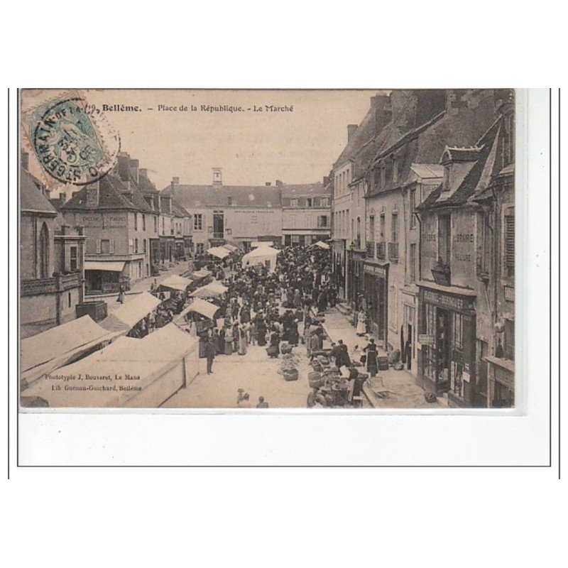 BELLEME - Place de la République - le marché - très bon état