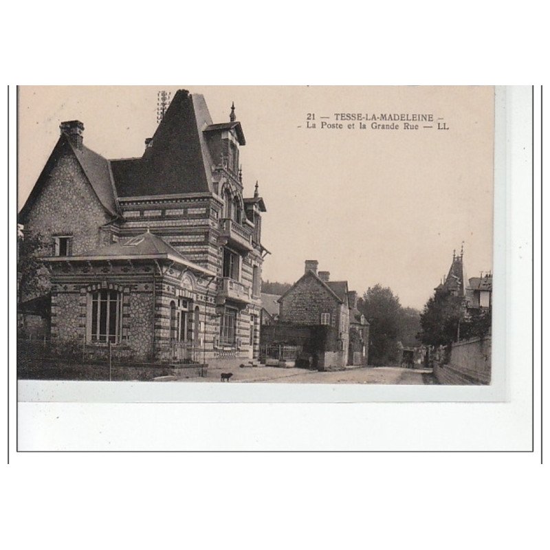 TESSE LA MADELEINE - La Poste et la Grande Rue - très bon état