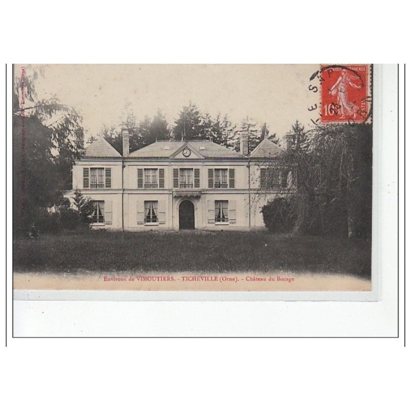 Environs de VIMOUTIERS - TICHEVILLE - Château du Bocage - très bon état