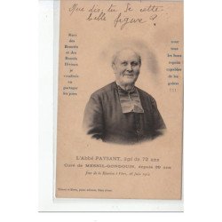 LE MESNIL GONDOUIN - L'abbé Paysant, âgé de 72 ans, curé de Mesnil-Gondouin depuis 39 ans - très bon état
