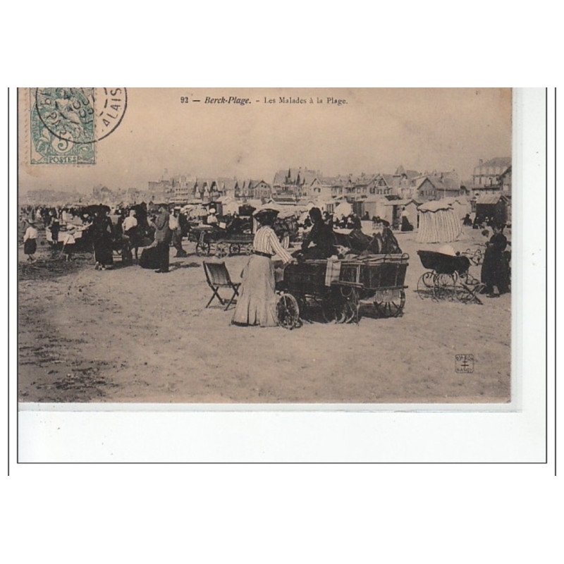 BERCK-PLAGE - Les malades à la plage - très bon état