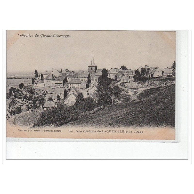 Vue générale de LAQUENILLE et le virage - très bon état