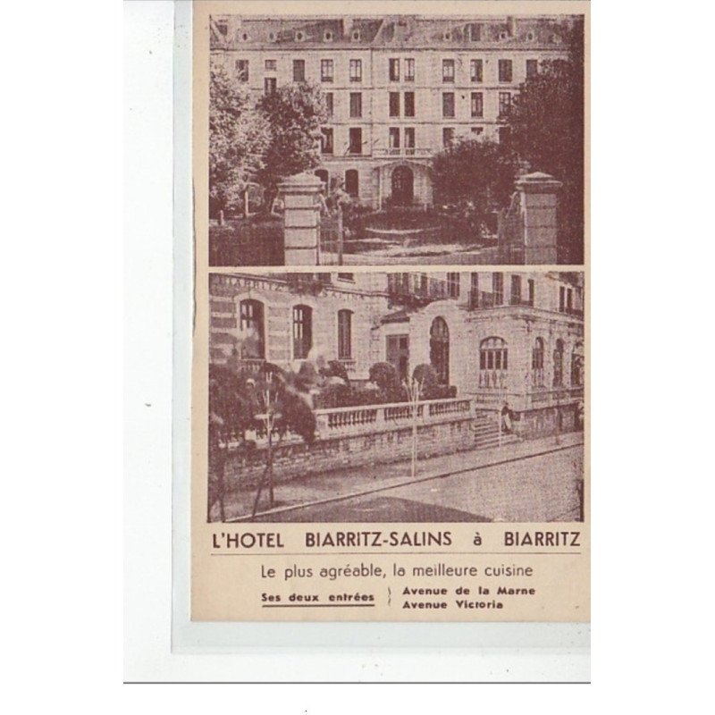 BIARRITZ - L'Hôtel Biarritz-Salins - très bon état