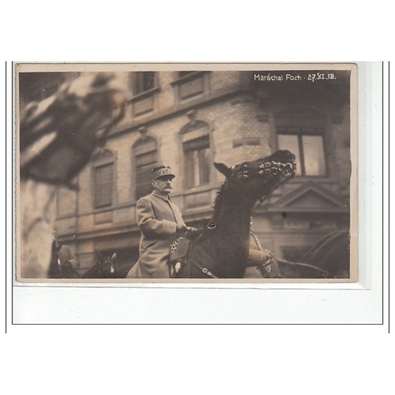 STRASBOURG  - CARTE PHOTO - Maréchal Foch - très bon état