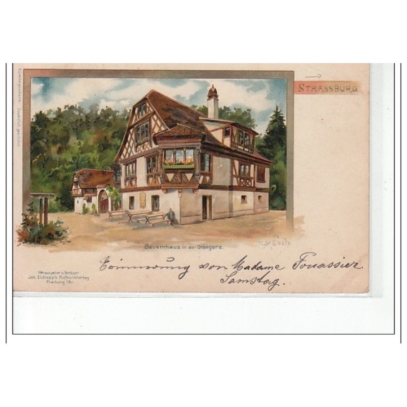 STRASBOURG - Maison de paysan (Bauernhaus) à l'Orangerie  - MÜNCH - état