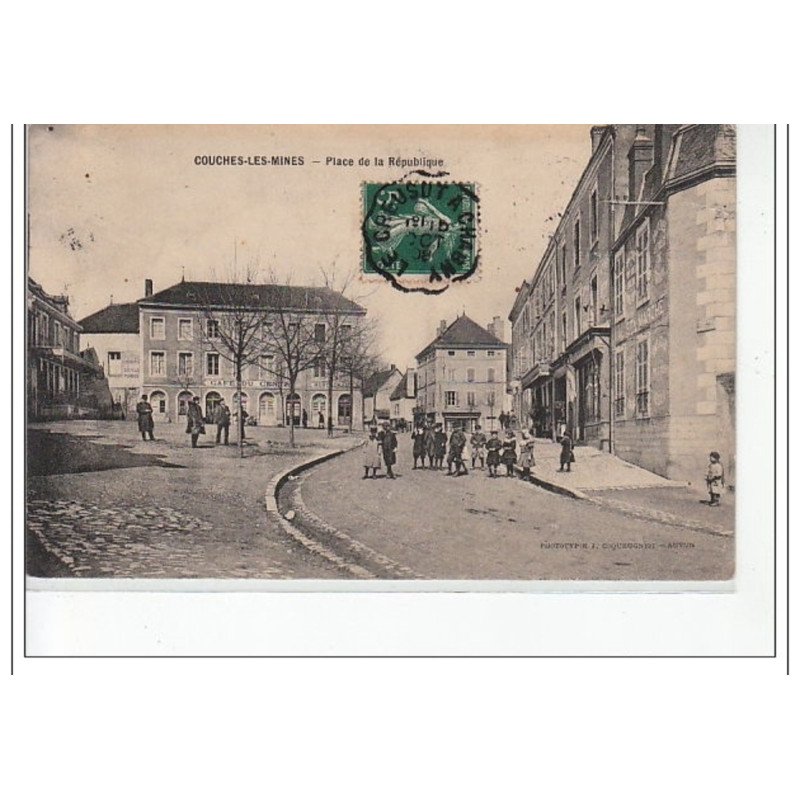 COUCHES LES MINES - Place de la République - très bon état