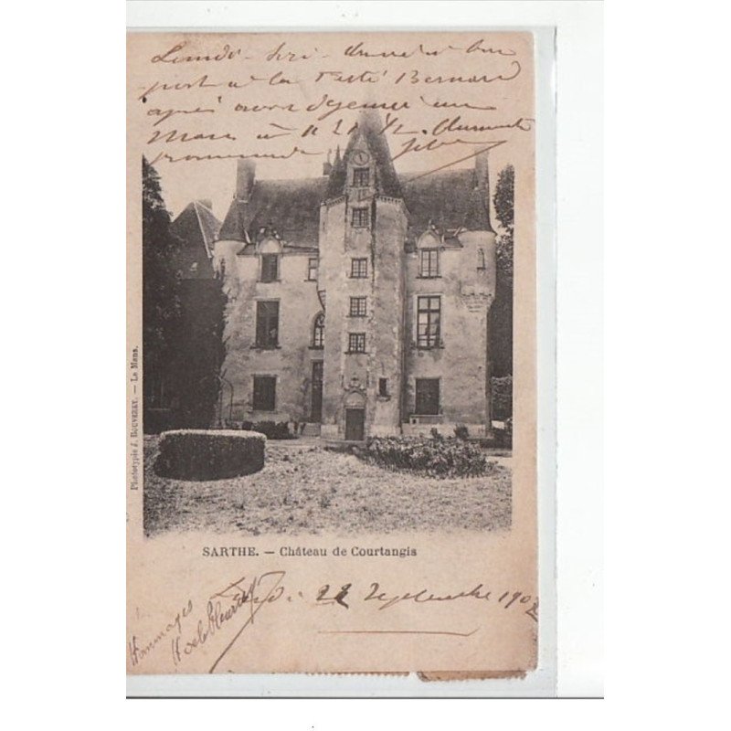SARTHE - Château de COURTANGIS - très bon état