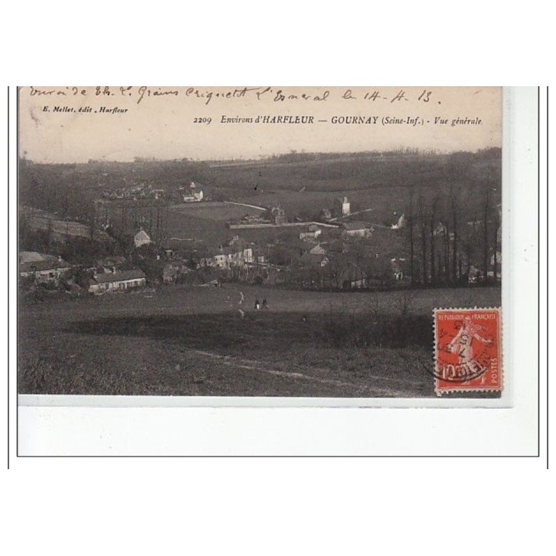 Environs d'HARFLEUR - GOURNAY - Vue générale - très bon état