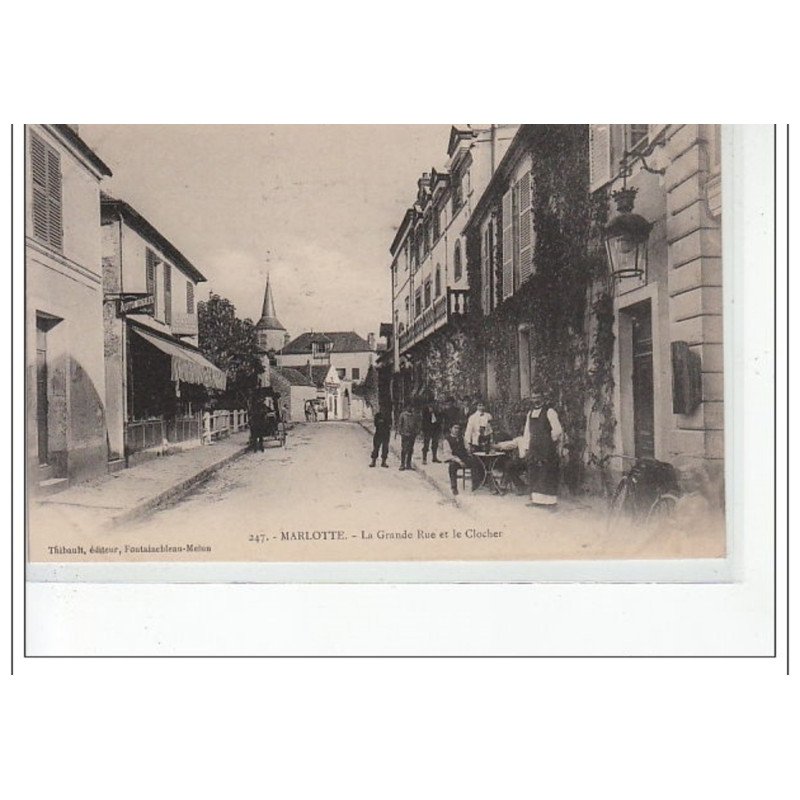 MARLOTTE - La Grande-Rue et le Clocher - très bon état