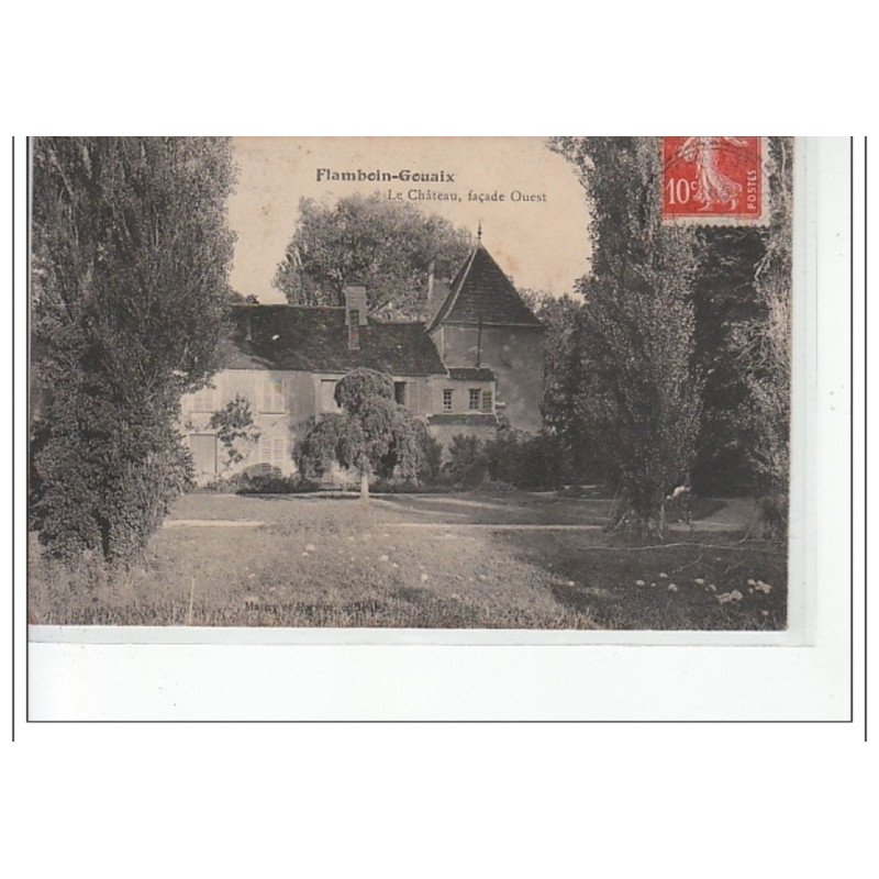 FLAMBOIN-GOUAIX - Le château, façade ouest - très bon état
