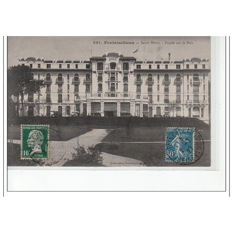 FONTAINEBLEAU - Savoy Hotel - Façade sur le Parc - très bon état