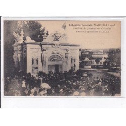 MARSEILLE: exposition colonial 1906, pavillon du journal des colonies, l'affluence quotidienne - très bon état
