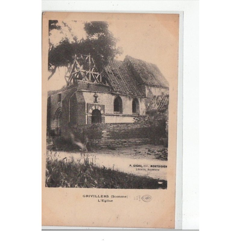 GRIVILLERS - L'église - très bon état GRIVILLERS - L'église - très bon état