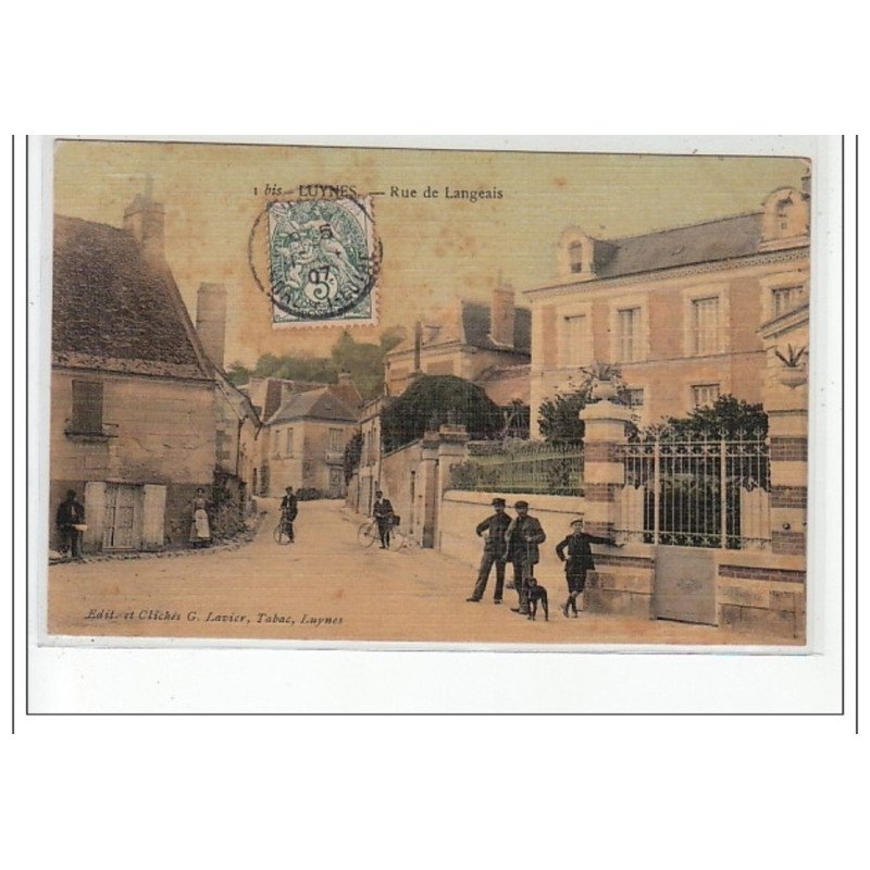 LUYNES - Rue de Langeais - état (traces)