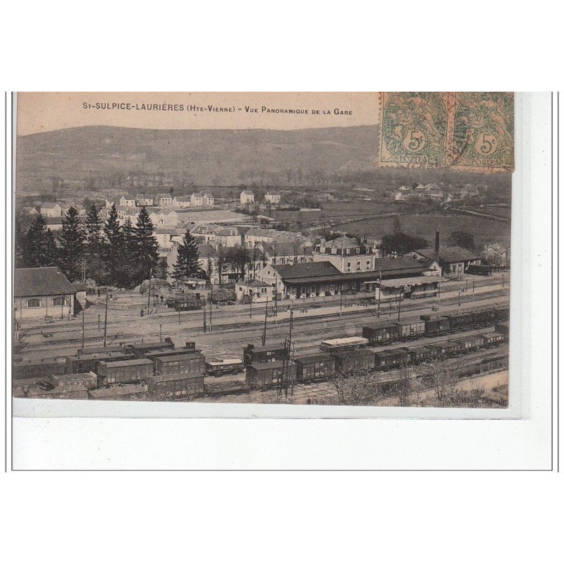 SAINT SULPICE-LAURIERE - Vue panoramique de la Gare - très bon état