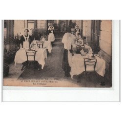LIMOGES - Hôtel de la paix et Restaurant Continental - la terrasse - état