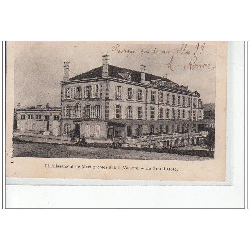 MARTIGNY LES BAINS - Le Grand Hôtel - très bon état