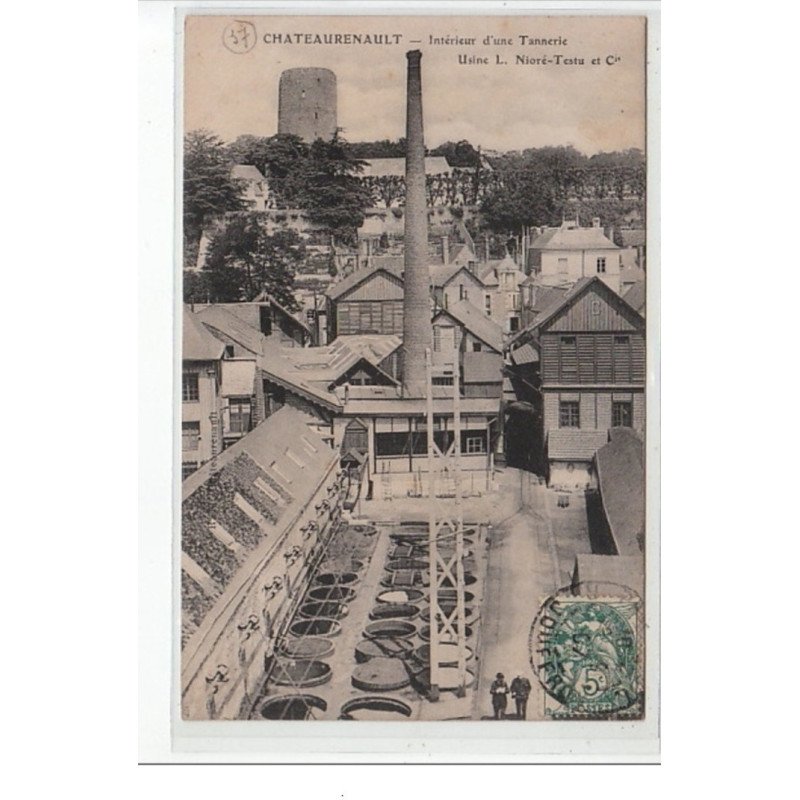 CHATEAURENAULT - Intérieur d'une tannerie Usine L. Nioré-Testu et Cie - très bon état