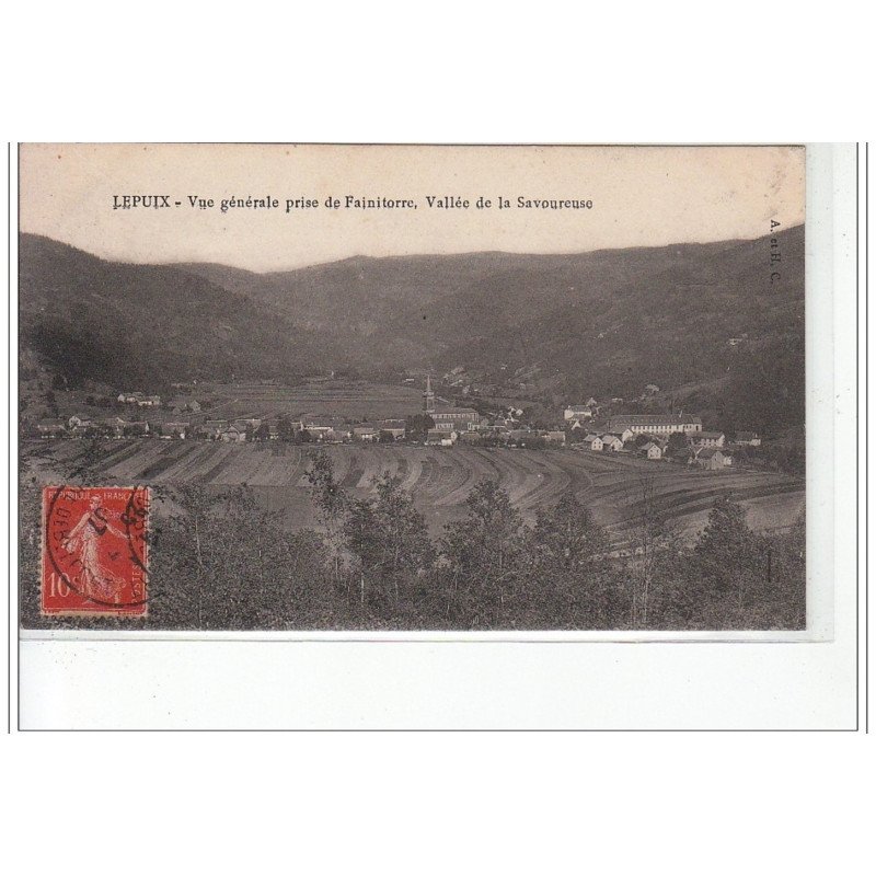 LEPUIX - Vue générale prise de Fainitorre, Vallée de la Savoureuse - très bon état LEPUIX - Vue générale prise de Fainitorre, Vallée de la Savoureuse - très bon état