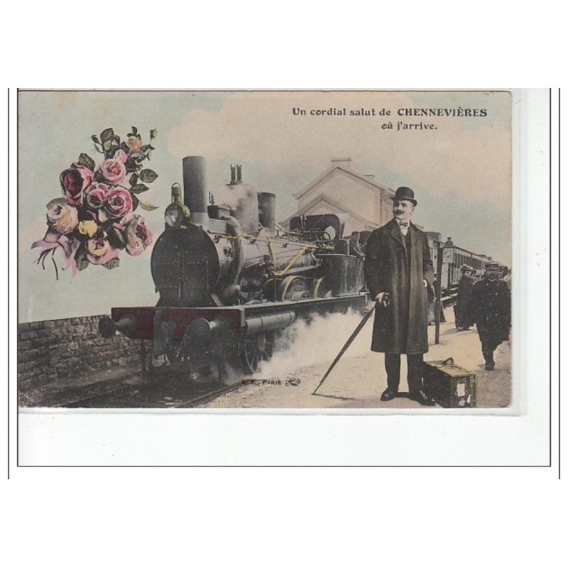 CHENNEVIERES - Un cordial salut de Chennevières ou j'arrive - très bon état