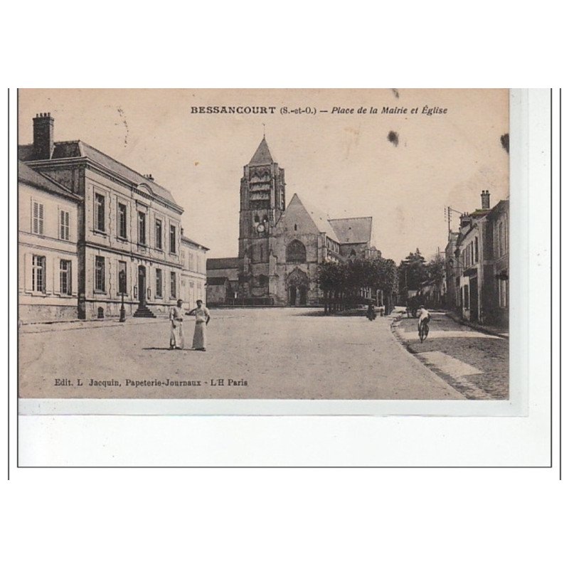 BESSANCOURT - Place de la Mairie et l'Eglise - très bon état