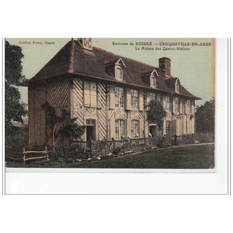Environs de DOZULE - CROCQUEVILLE EN AUGE - La Maison des Quatre Nations - très bon état