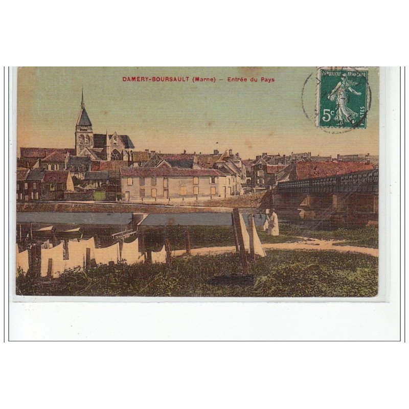 DAMERY-BOURSAULT - Entrée du pays - très bon état