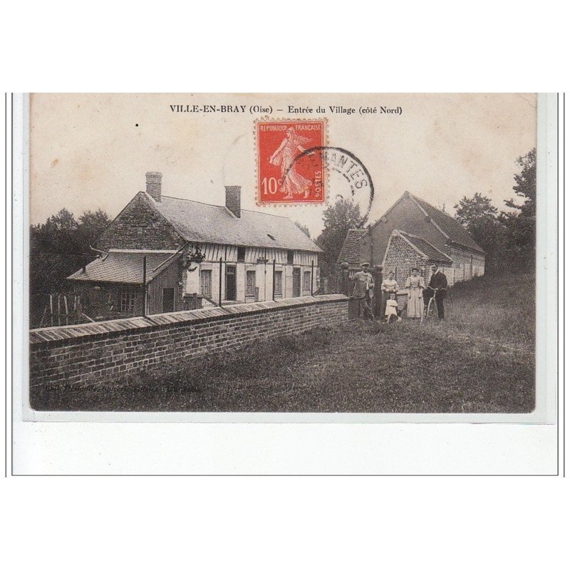 VILLE EN BRAY - Entrée du Village (côté Nord) - très bon état
