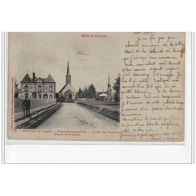 Environs de LAIGLE - SAINT OUEN SUR ITON - Castel des Pavillons (façade nord-ouest) - très bon état