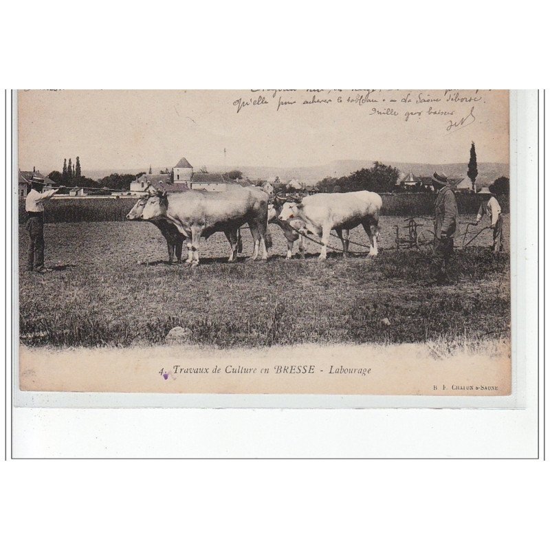 Travaux de Culture en BRESSE - Labourage - très bon état