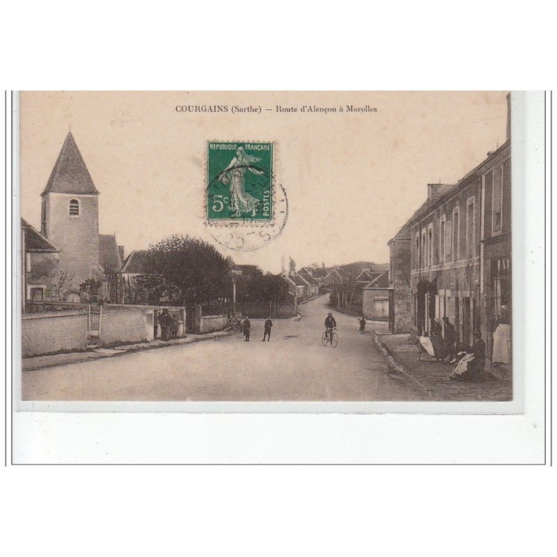 COURGAINS - Route d'Alençon à Marolles - très bon état COURGAINS - Route d'Alençon à Marolles - très bon état