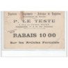 ROUEN - Papeterie, imprimerie P. Le Testu - PUBLICITE - état
