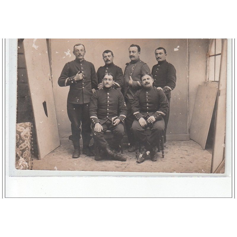 CAYLUS - CARTE PHOTO - MILITAIRES - très bon état