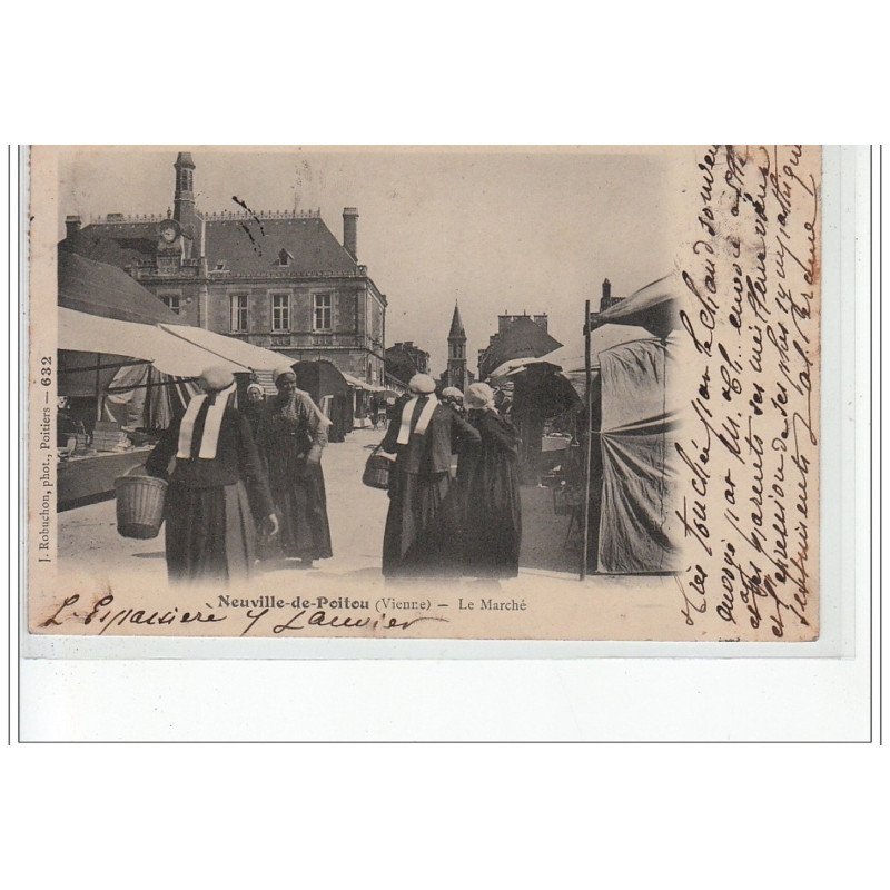 NEUVILLE DE POITOU - Le marché - très bon état NEUVILLE DE POITOU - Le marché - très bon état
