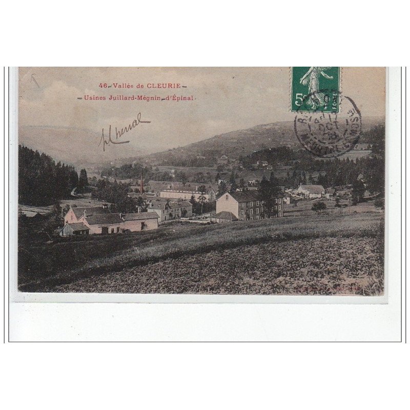 Vallée de CLEURIE - Usine Juillard-Mégnin d'Epinal - état