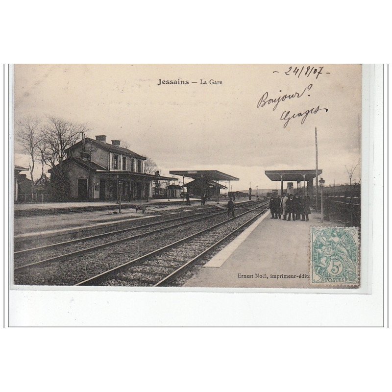 JESSAINS - La Gare - très bon état JESSAINS - La Gare - très bon état