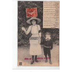 DIJON - Fête de la Petite Fleur - vendeuse de fleurs ambulante - état