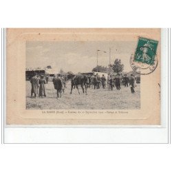 LA BARRE - Courses du 12 septembre 1909 - pesage et tribunes - très bon état